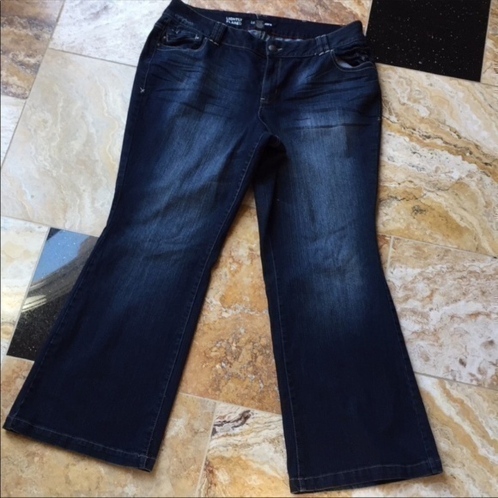 Lane Bryant Lightly Flared Dark Fade Jeans